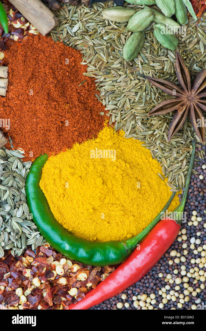 Indian cooking spices Stock Photo Alamy