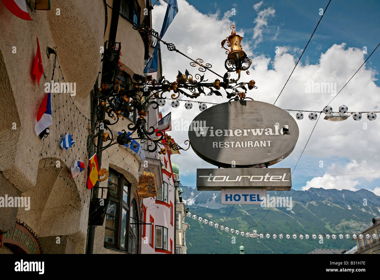 Innsbruck: Street in Old Town Stock Photo