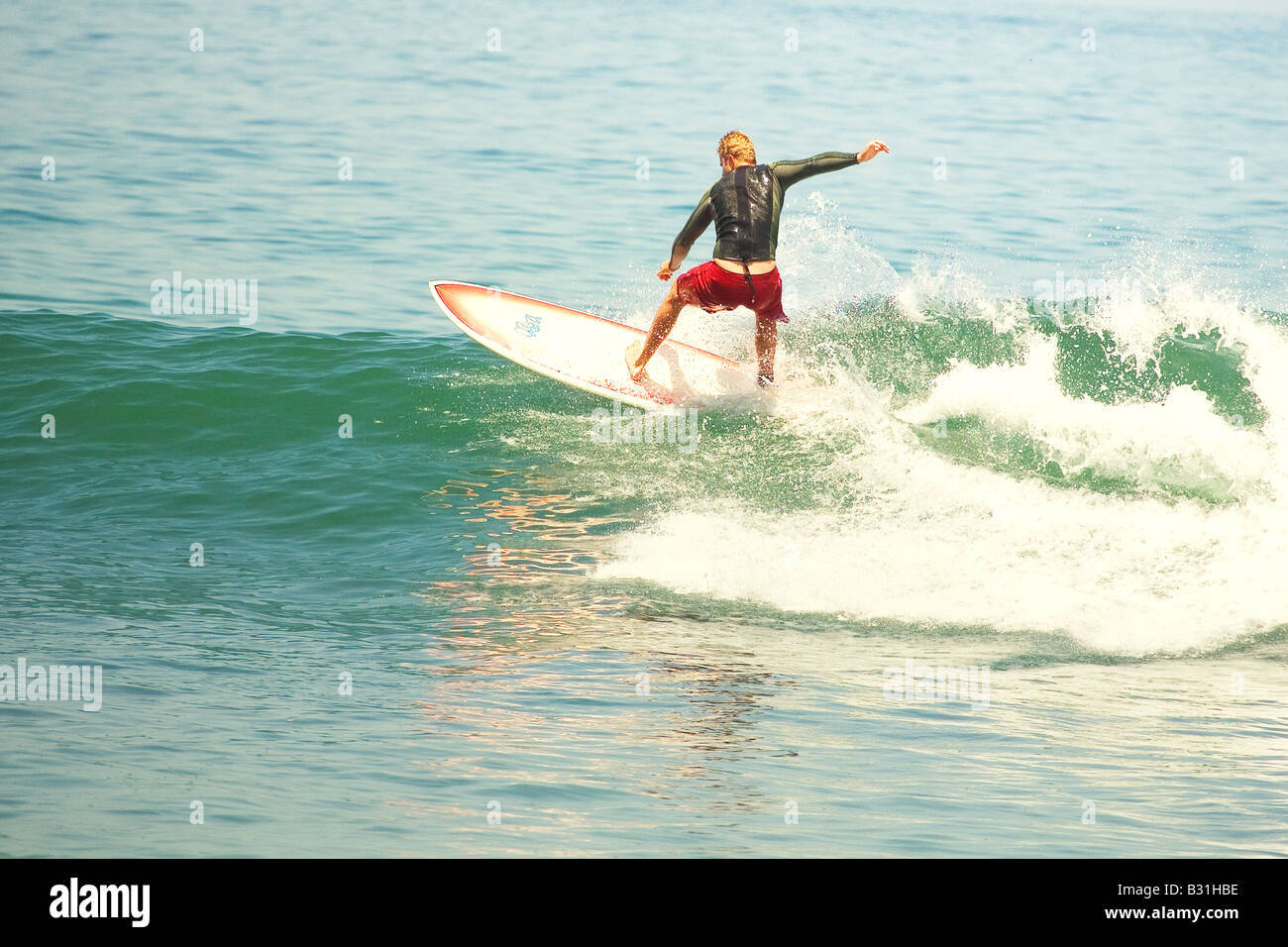 Man wet suit surfing wave hi-res stock photography and images - Alamy