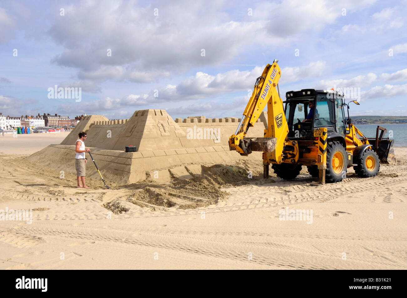 The world’s first ever sand hotel and the largest sandcastle built in the UK, Weymouth beach