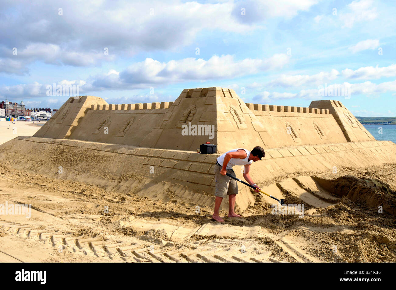 The world’s first ever sand hotel and the largest sandcastle built in the UK, Weymouth beach