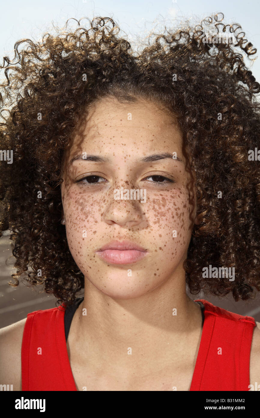 young female athlete Stock Photo Alamy