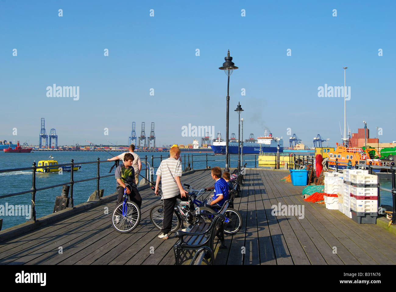 Quayside wharf and Container Port, Harwich, Tendring District, Essex