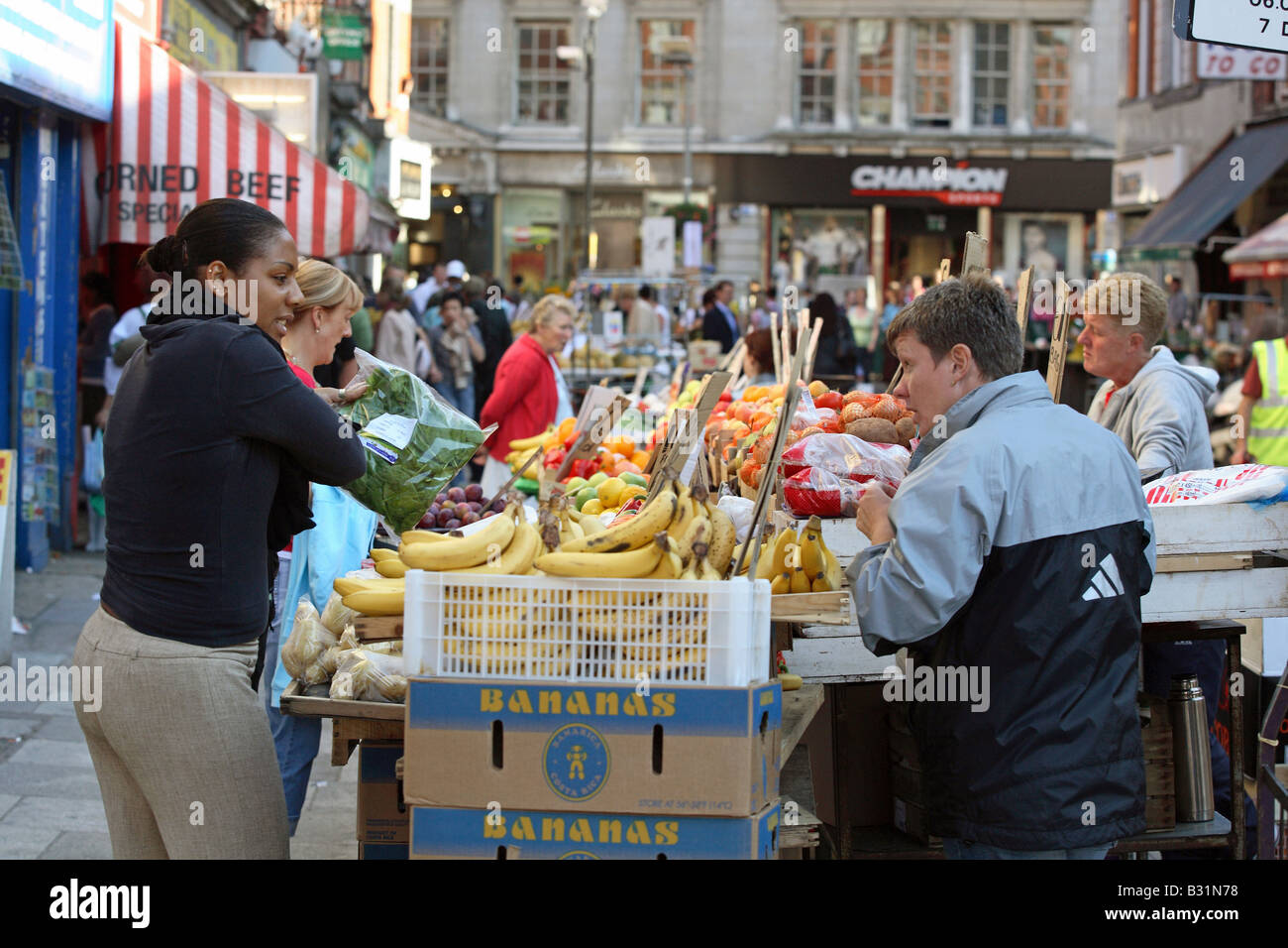  People  at a street market in Dublin  Ireland  Stock Photo 