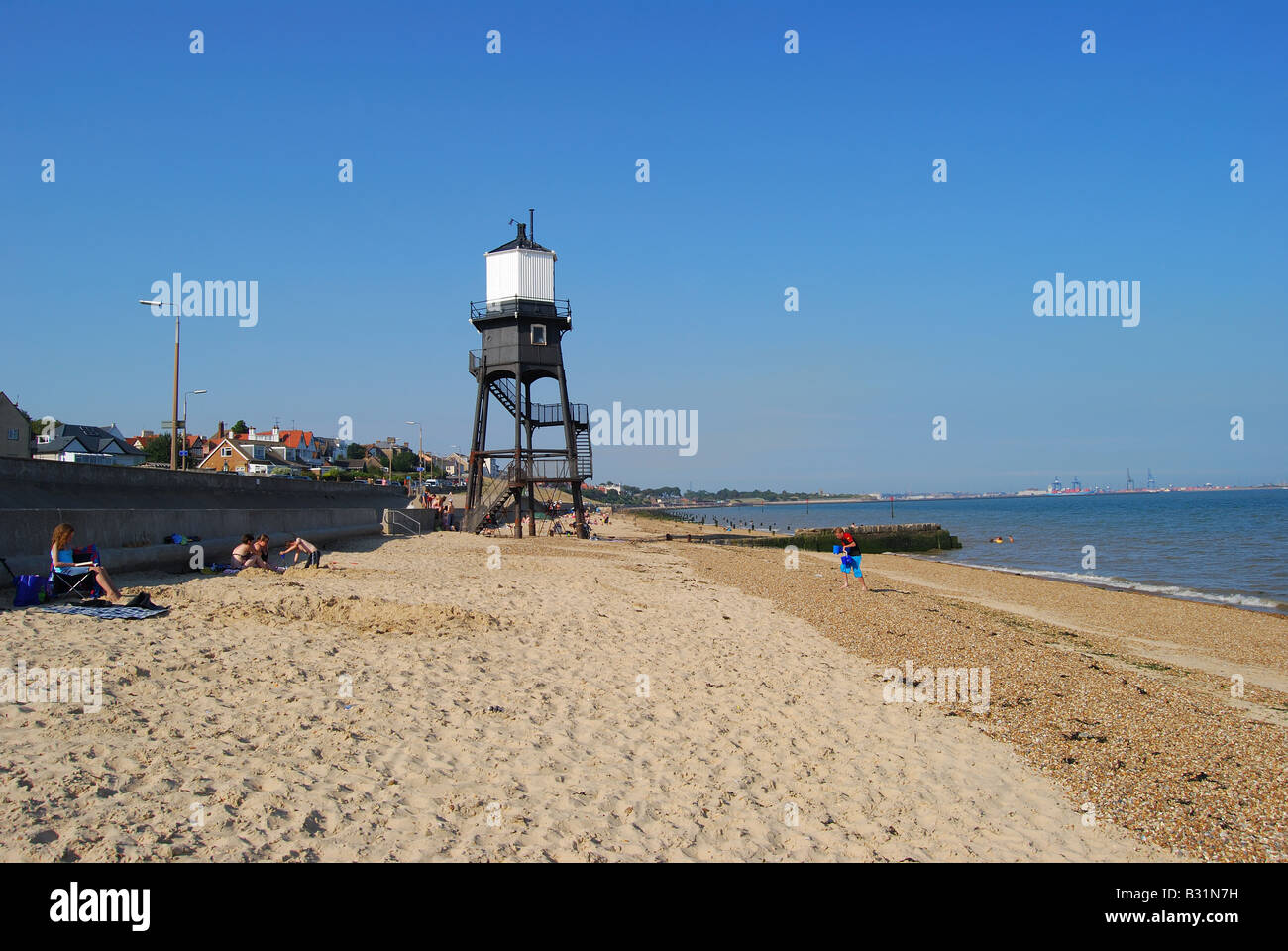 Dovercourt Beach and Lighthouse, West End Promenade, Dovercourt