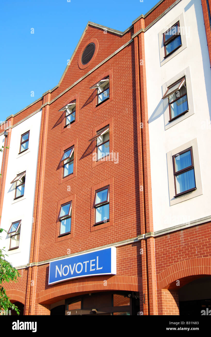 Novotel Hotel entrance, Grey Friars Road, Ipswich, Suffolk, England, United Kingdom Stock Photo