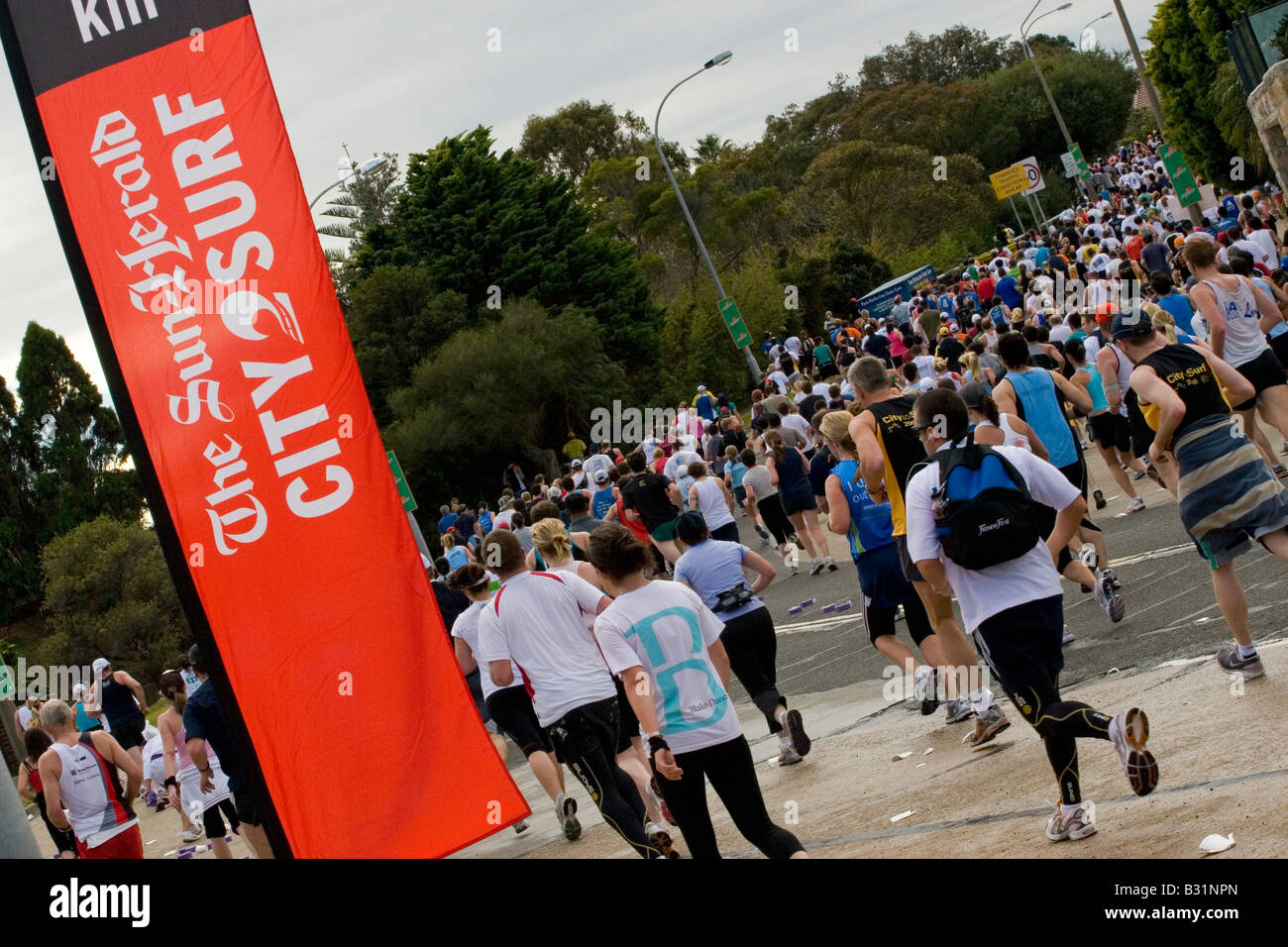 Sydney City to Surf Running Event Stock Photo