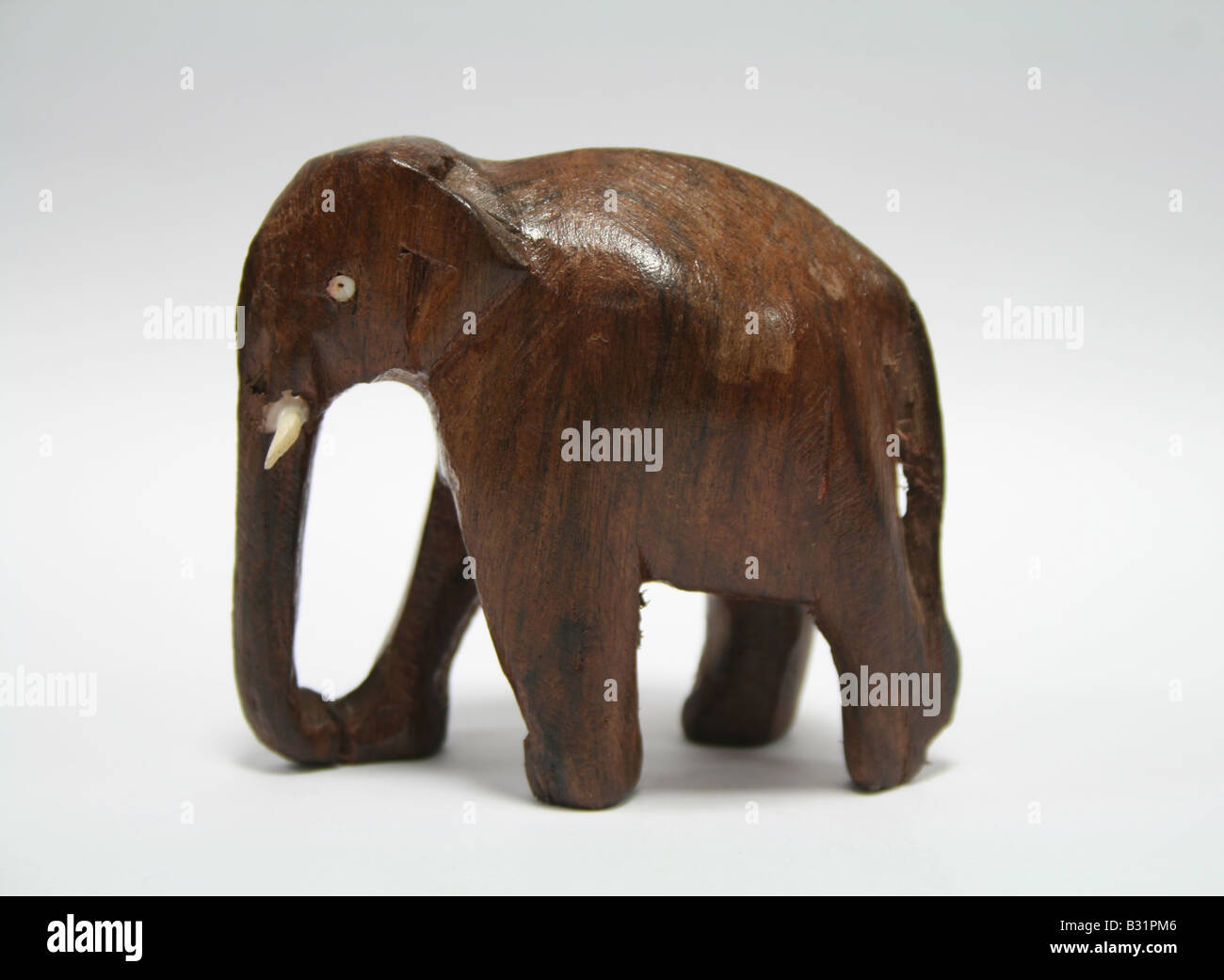 toy wooden elephant Stock Photo
