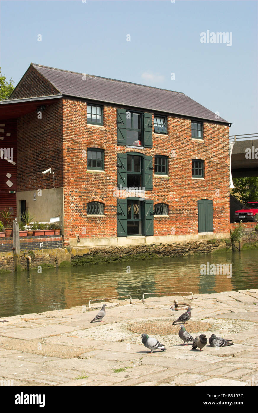Quay Arts Centre on the River Medina, Newport, Isle of Wight. Stock Photo