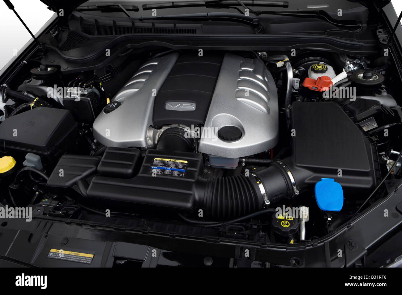 2008 Pontiac G8 GT in Black - Engine Stock Photo
