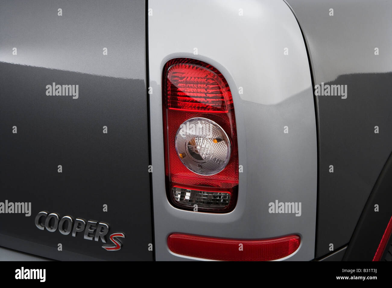 2008 Mini Cooper Clubman S In Silver Tail Light Stock Photo