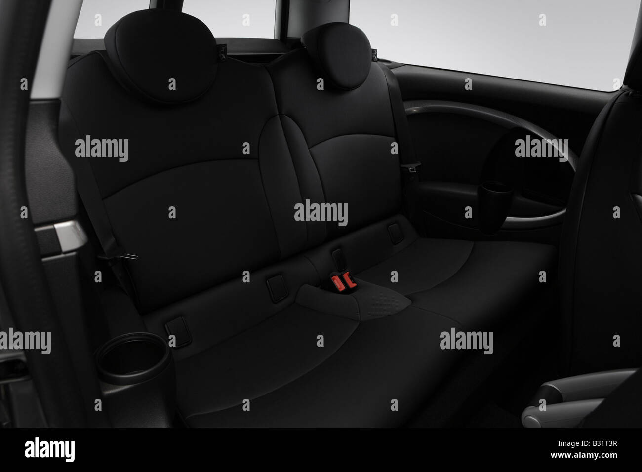 2008 Mini Cooper Clubman S in Silver - Rear seats Stock Photo