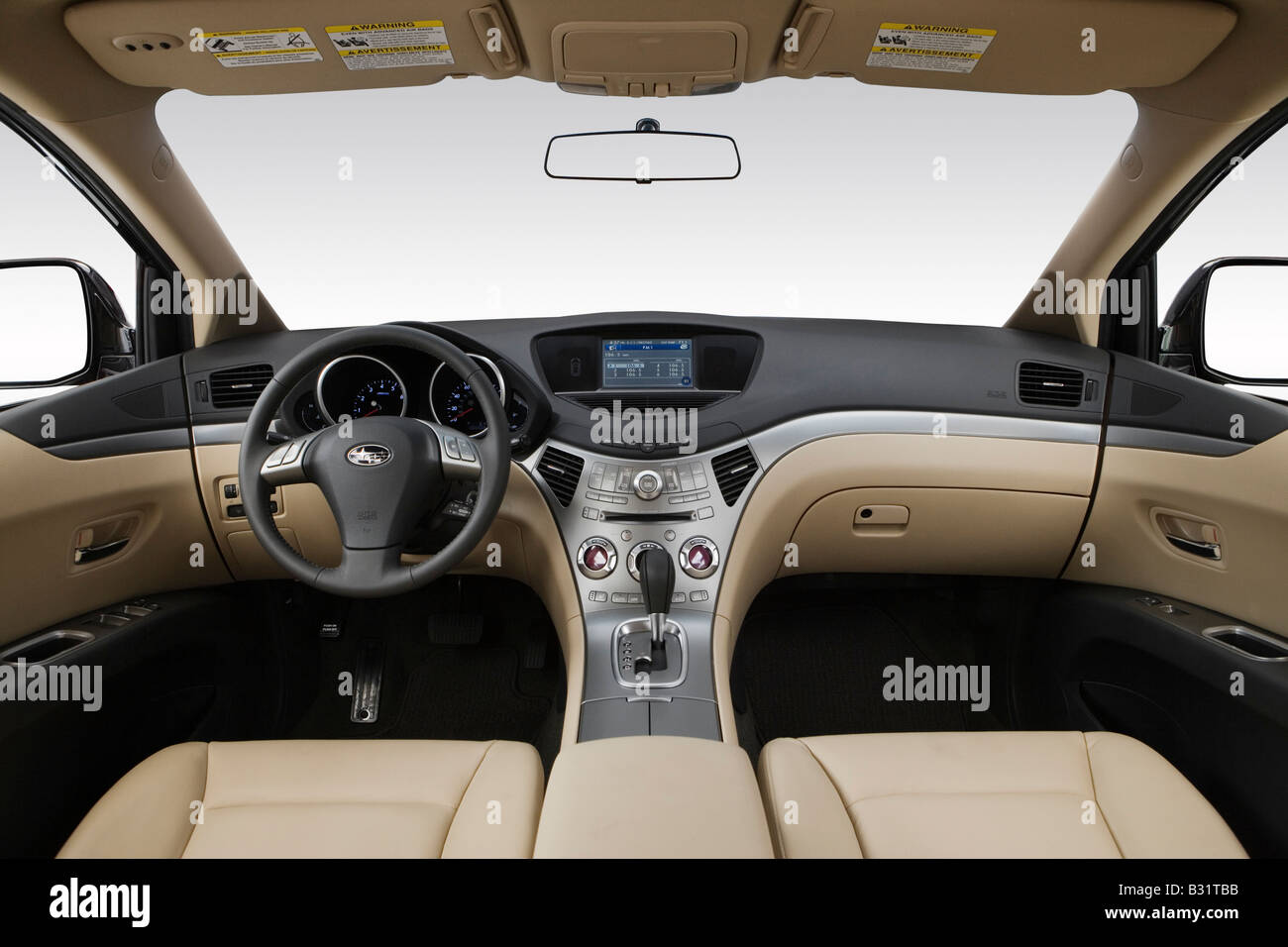 2009 Subaru Tribeca Limited in Red Dashboard, center console, gear