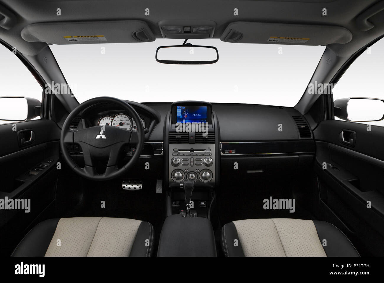 2009 Mitsubishi Galant Ralliart in Silver Dashboard, center console