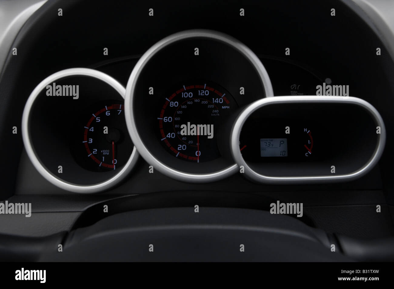 2009 Toyota Corolla Matrix S in White Speedometer/tachometer Stock