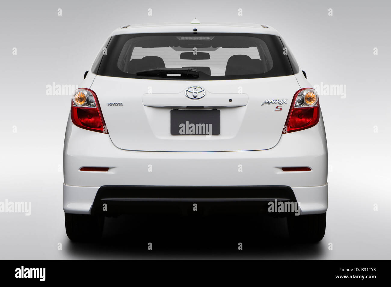2009 Toyota Corolla Matrix S in White - Low/Wide Rear Stock Photo - Alamy
