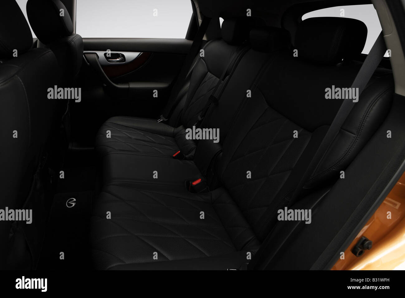 2009 Infiniti FX FX50 Sport in Orange - Rear seats Stock Photo