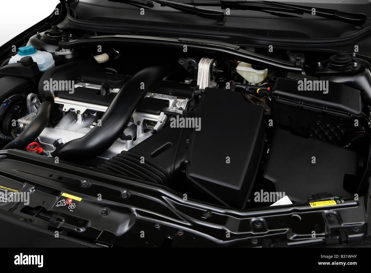 2008 Volvo S60 T5 A SR in Black - Engine Stock Photo - Alamy