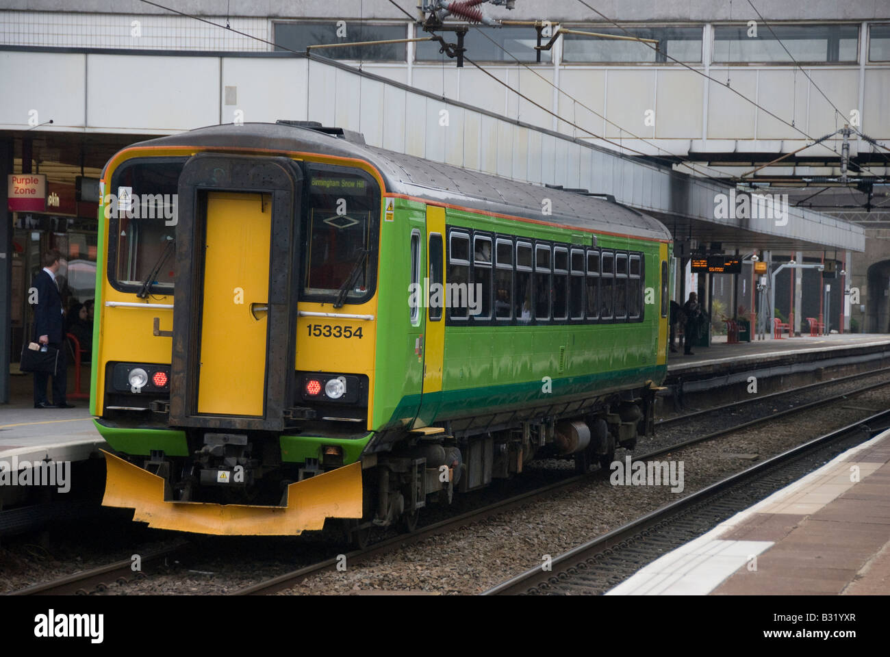 Passenger train at Coventry Station, Warwickshire England UK Stock