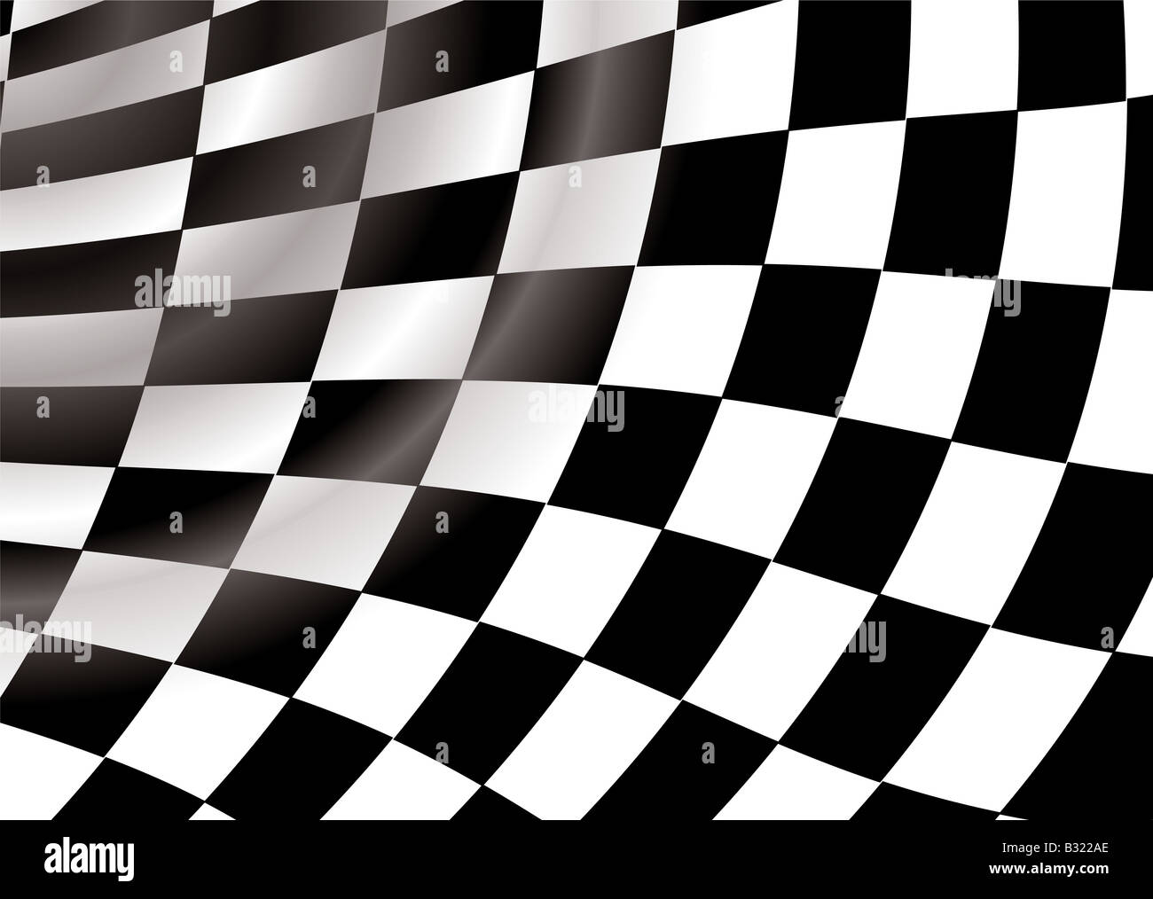 curved checkered flag in a tunnel like background an ideal desktop ...