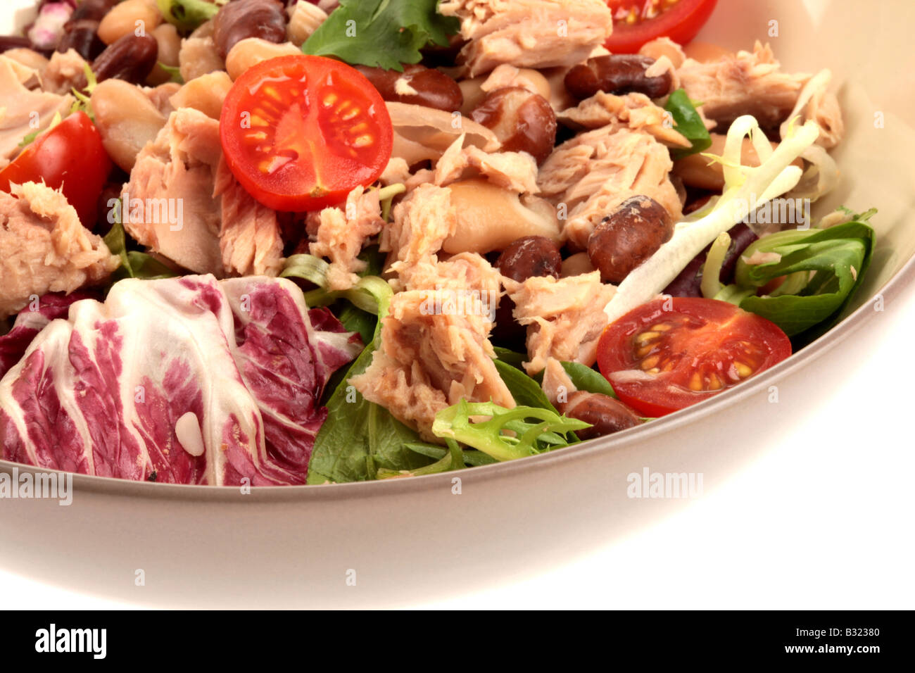 Tuna and Mixed Bean Salad Stock Photo Alamy