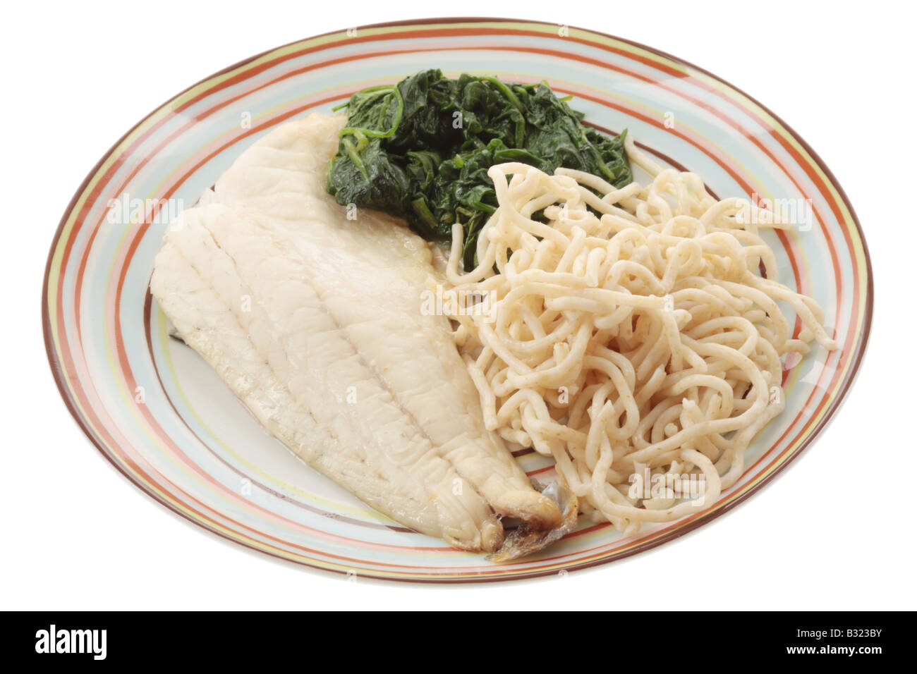 Sea Bass and Noodles Stock Photo Alamy