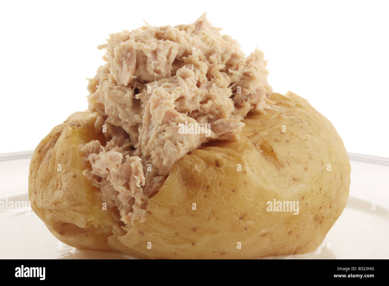 Tuna Jacket Potato Stock Photo Alamy