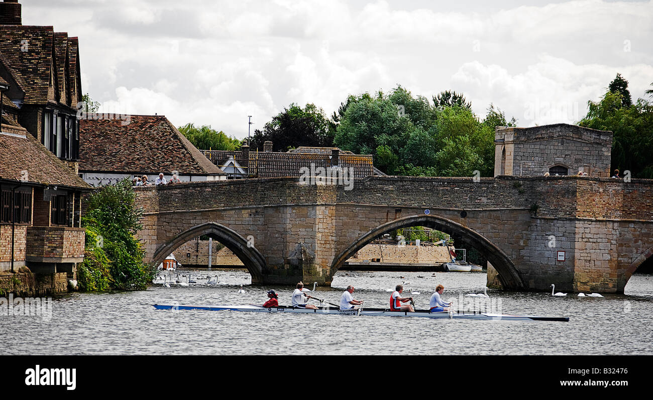 St.ives medieval bridge. St Ives. Cambridgeshire. East Anglia. UK Stock