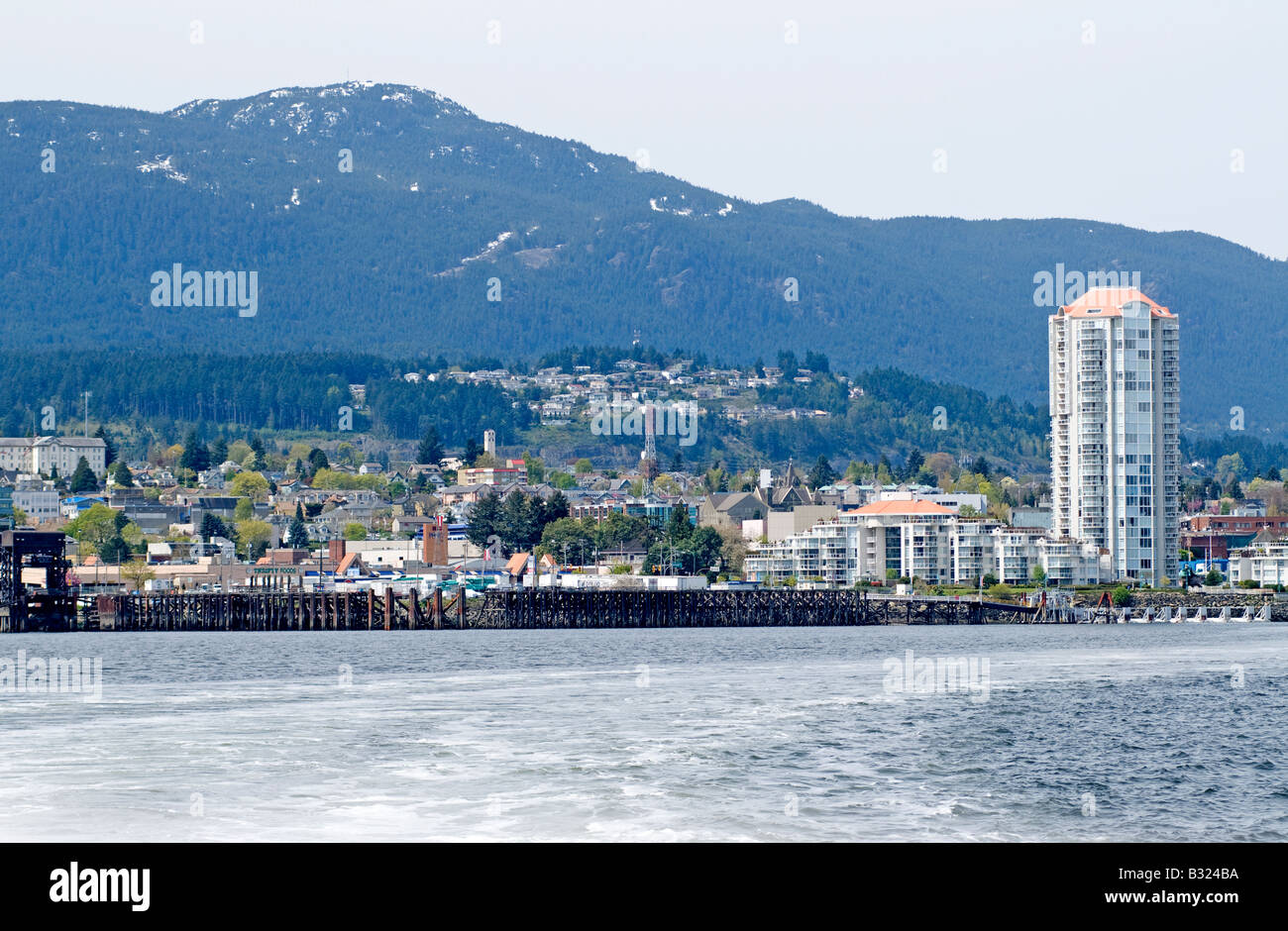 Nanaimo Seafront City on the east side of Vancouver Island, along the Strait of Georgia British Columbia Canada Stock Photo