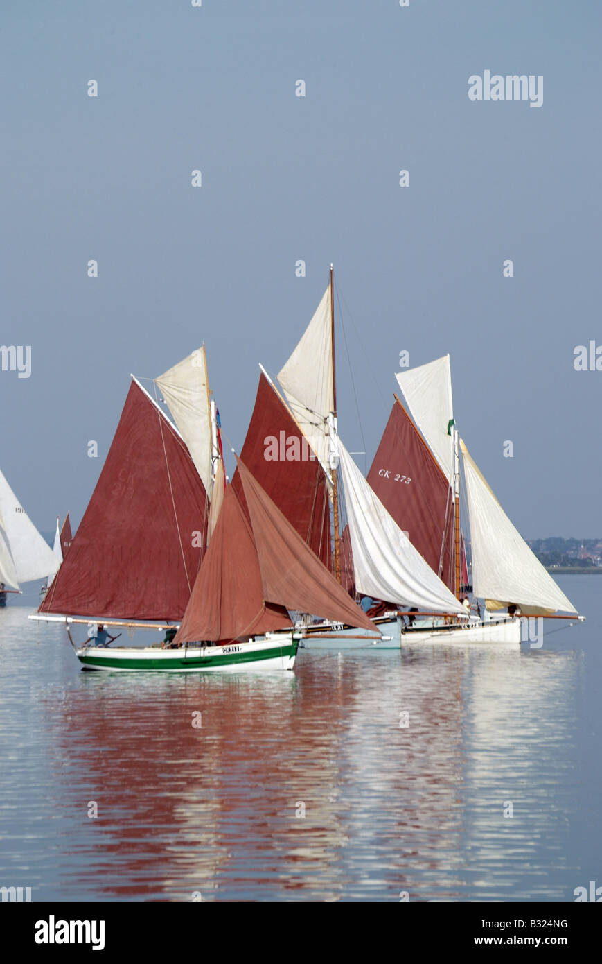 East Coast Fishing Smacks Stock Photo Alamy