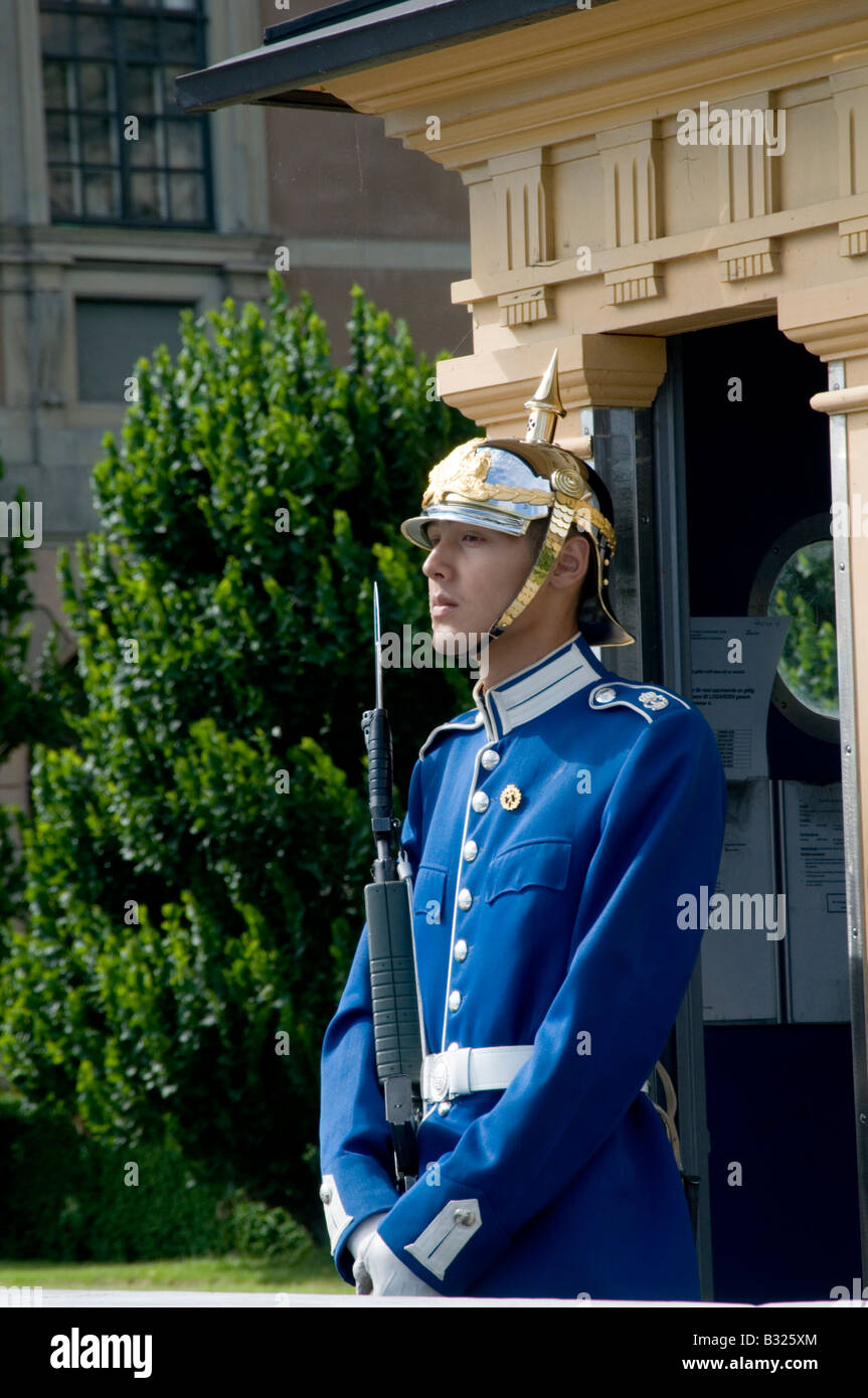 Stockholm Palace Stockholms slott swedish royal family sweden monarch monarchy official residence king queen royal guard ceremon Stock Photo