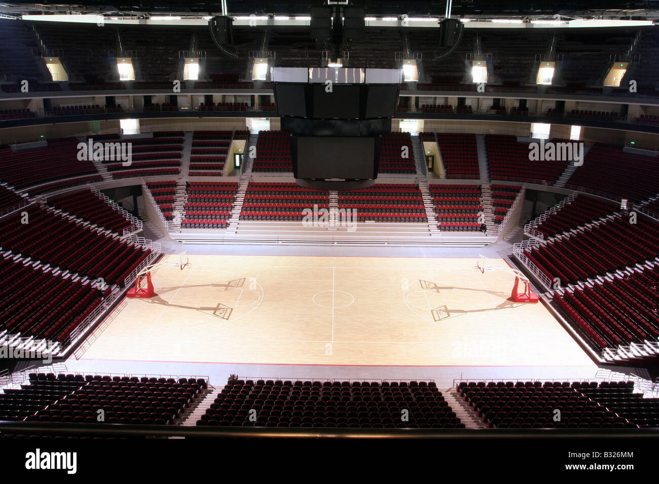 Beijing Wukesong Sports Center Basketball Field Stock Photo Alamy