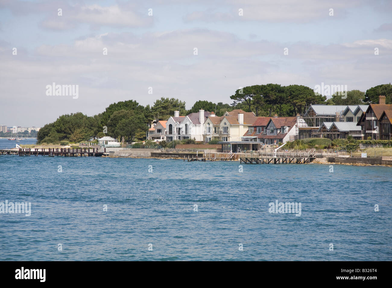 Sandbanks Poole England most expensive real estate in UK Stock Photo