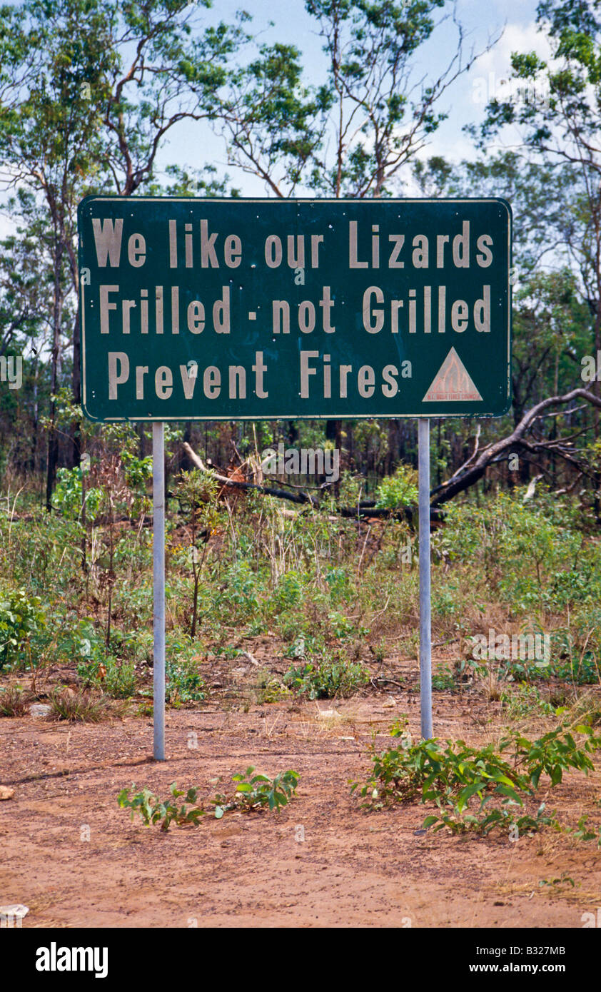 Bushfire warning, Australia Stock Photo