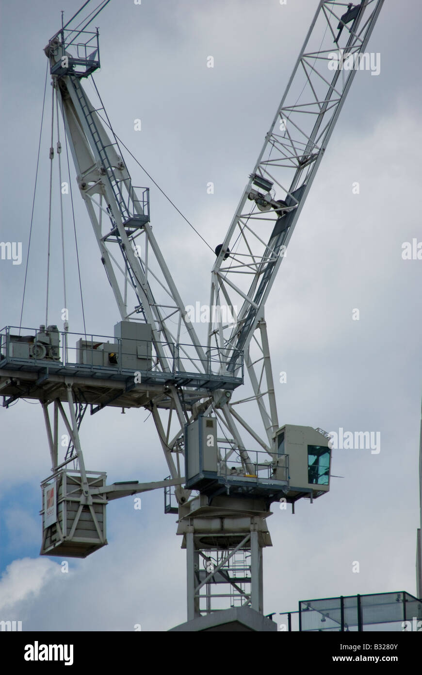 A crane at a construction site in central London Stock Photo