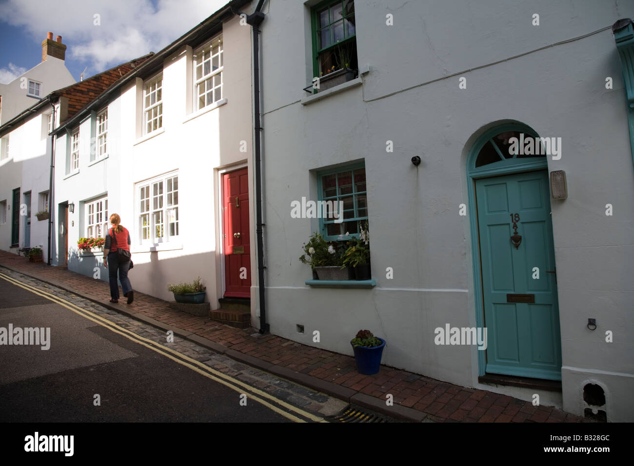 Cottages, Lewes, East Sussex, England Stock Photo Alamy