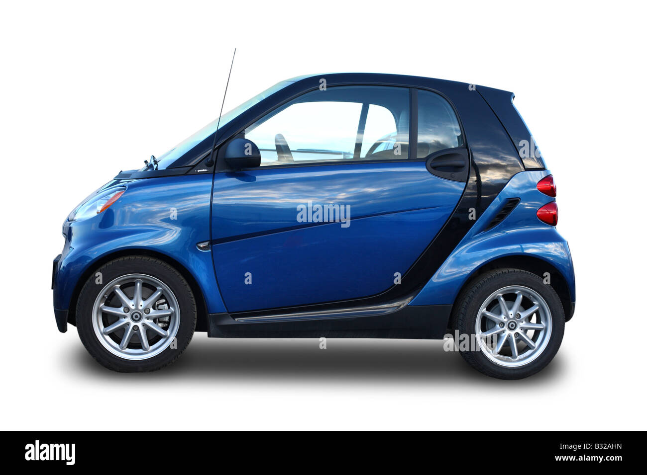 SMART car cut out on white background Stock Photo