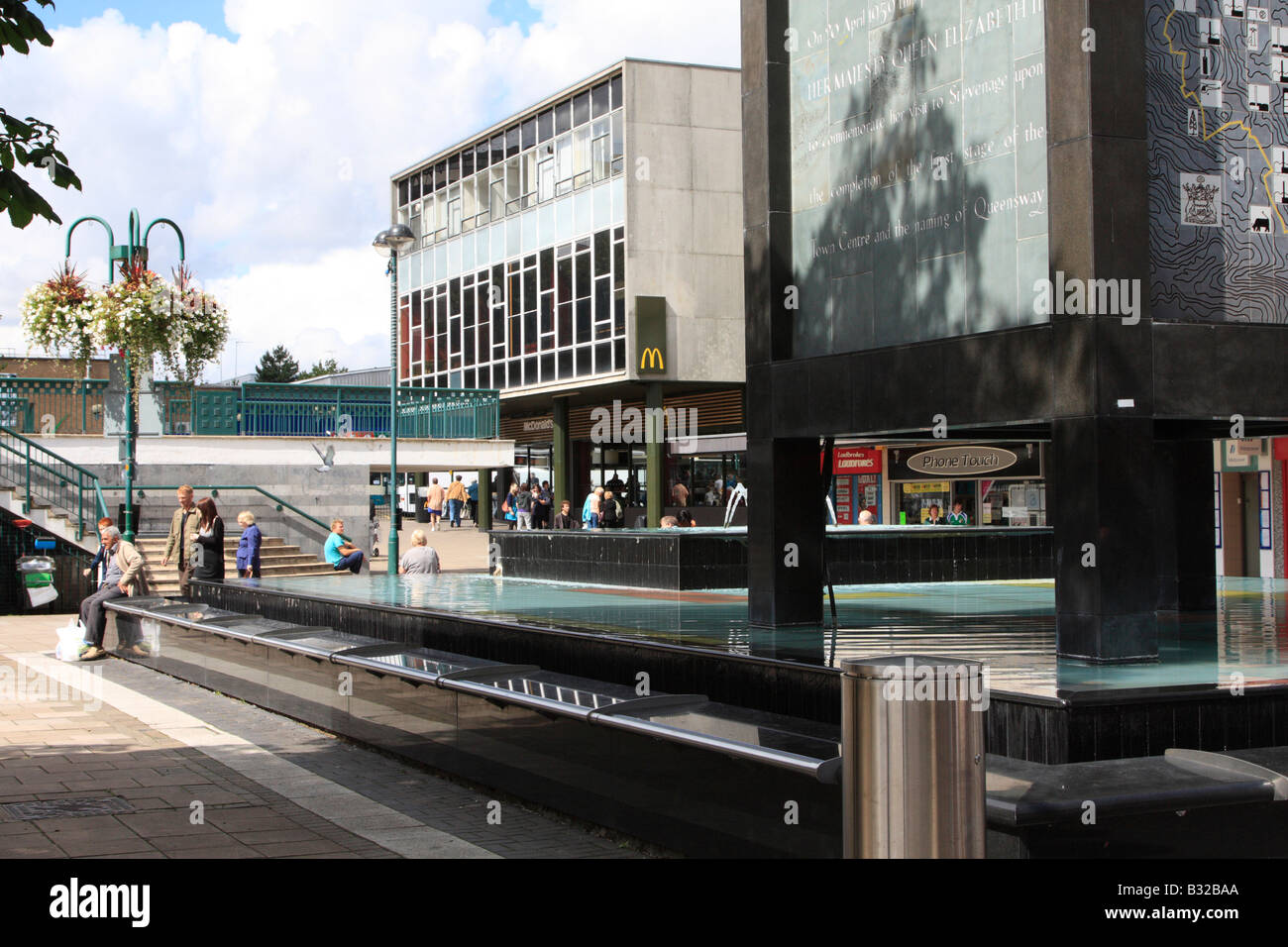 stevenage town centre shopping hertfordshire england uk gb Stock Photo