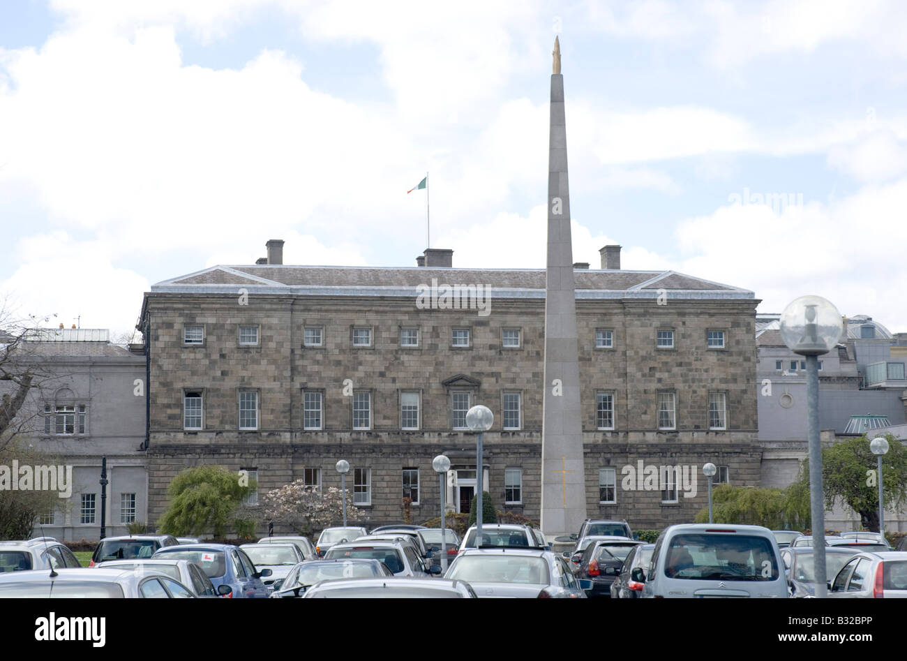 Leinster House in Dublin Ireland, the Irish parliament Stock Photo