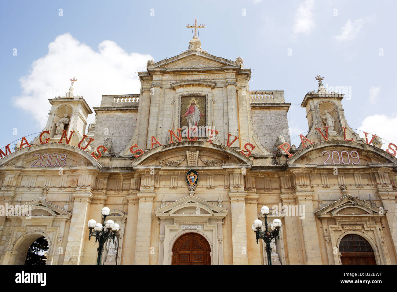 St Paul's Parish Church, Rabat, Malta Stock Photo