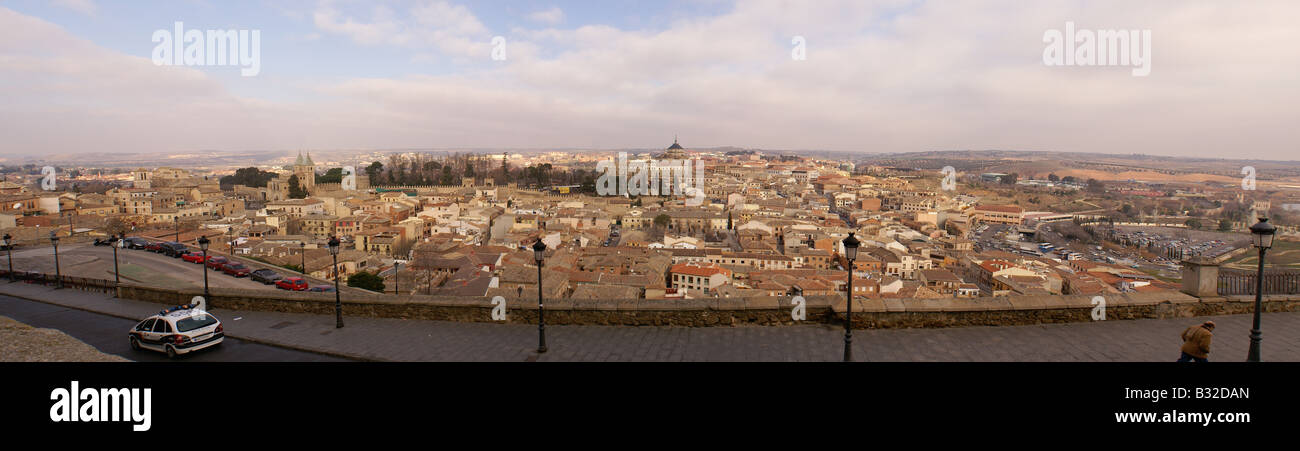panoramic view of Toledo, Spain Stock Photo
