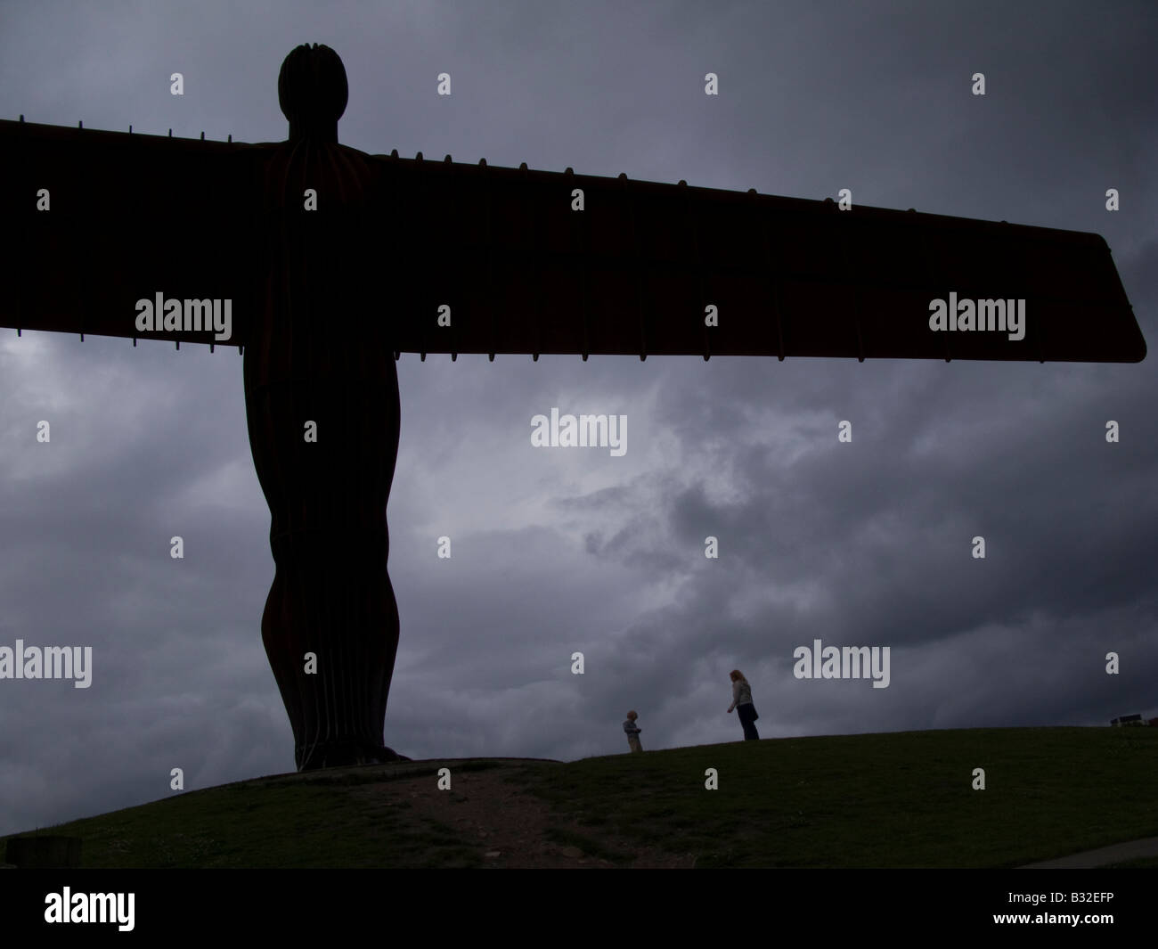 The Angel of the North in Gateshead, Tyne and Wear Stock Photo - Alamy