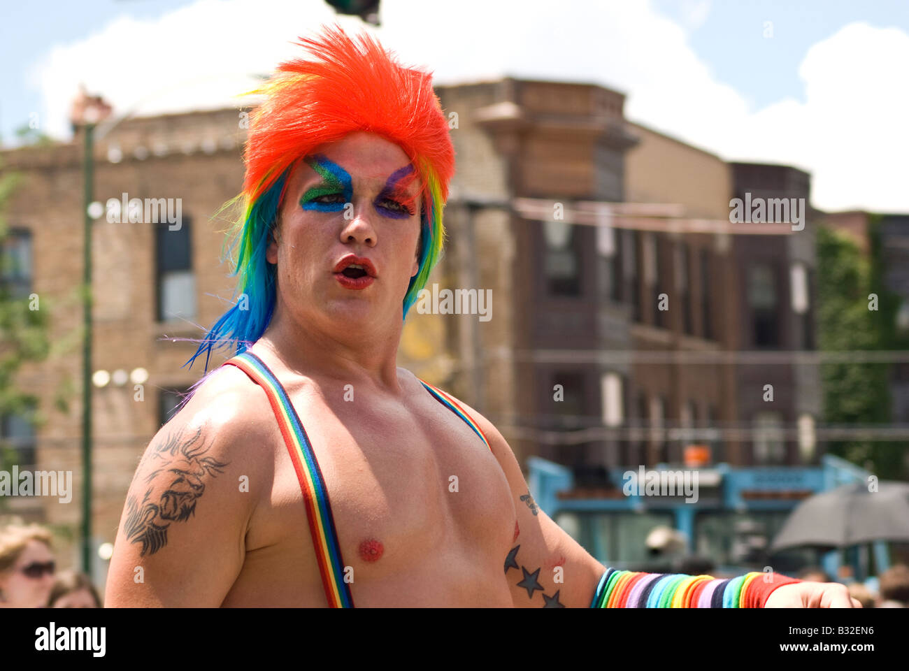 huge nipples shemale from Landon gay men toupee
