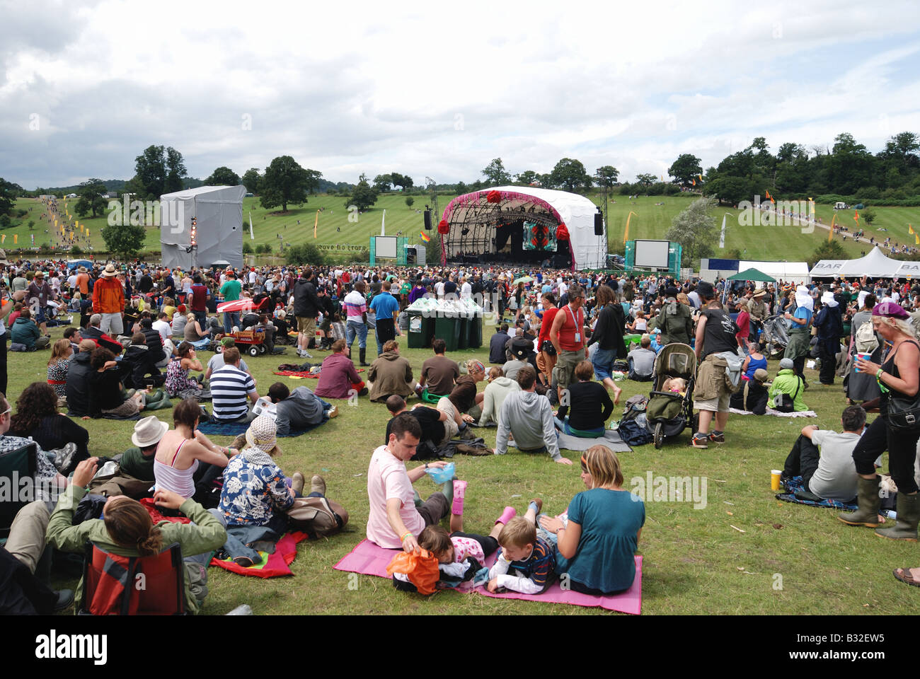 Main stage at Big Chill Festival Stock Photo