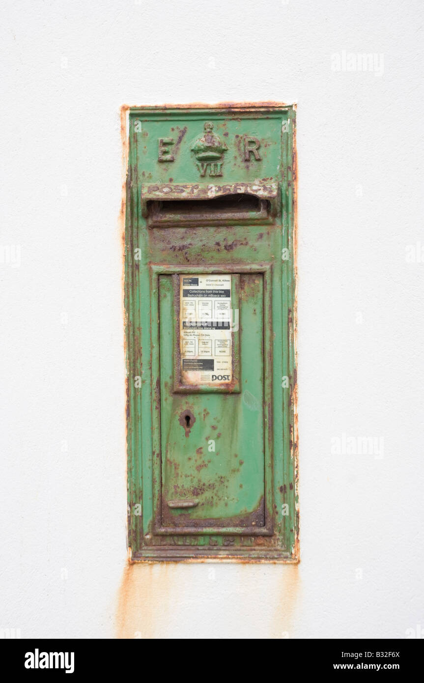 Irish mailbox in Kilkee County Clare Ireland Stock Photo