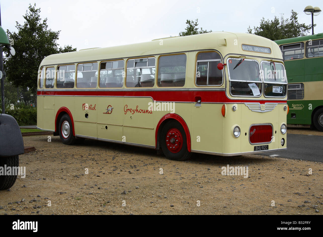Bristol Greyhound coach C1962 British Stock Photo Alamy