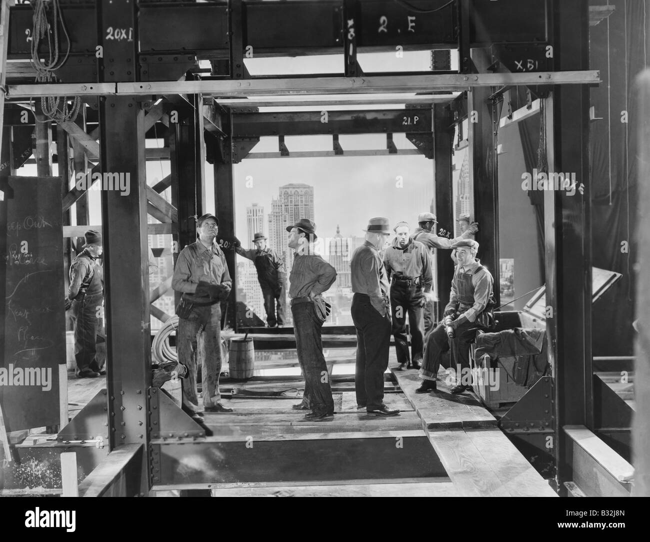 Working construct constructing workers building buildings Black and