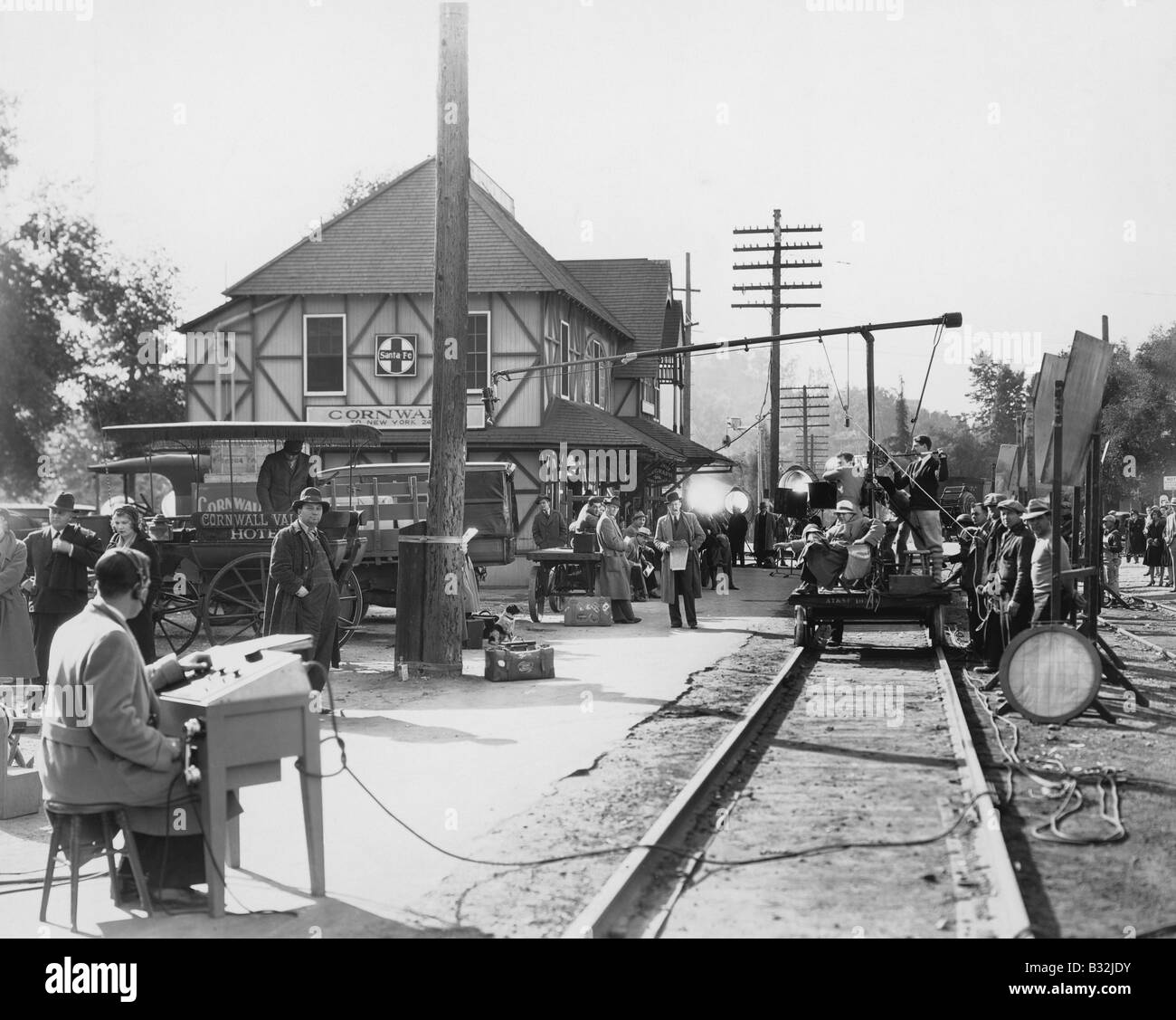 Movie railroad Black and White Stock Photos & Images - Alamy
