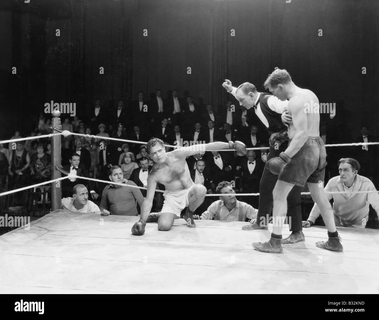 Boxing match Stock Photo