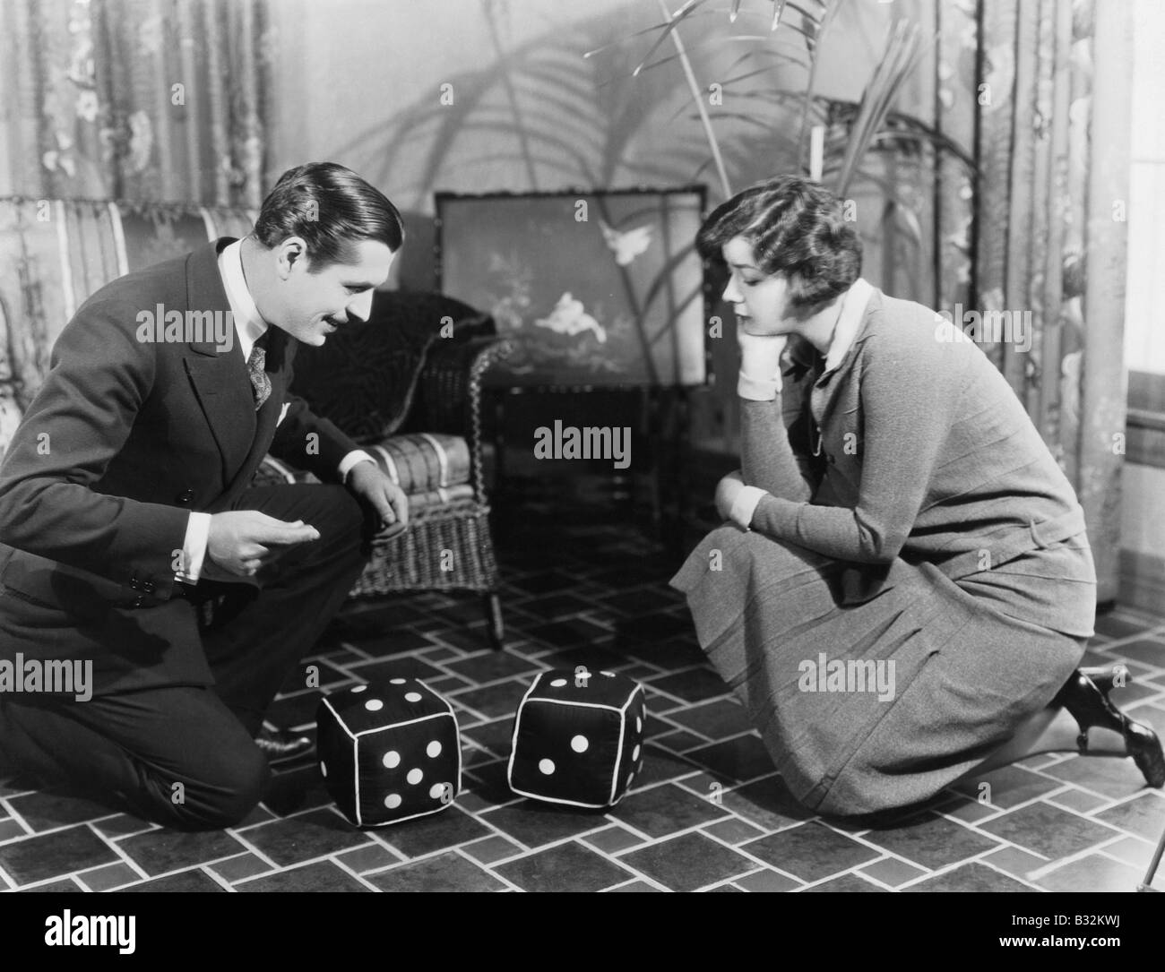 Retro gambler Black and White Stock Photos & Images Alamy